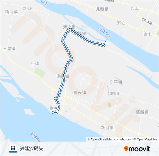 公交南隆专路的线路图