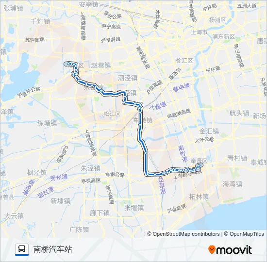 南青专线 Bus Line Map