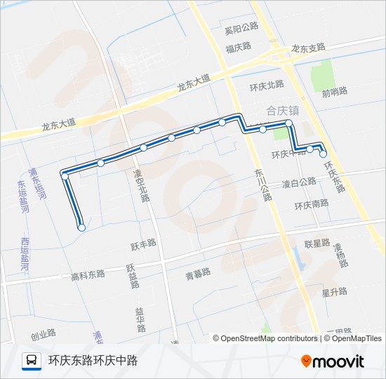 合庆1路 Bus Line Map