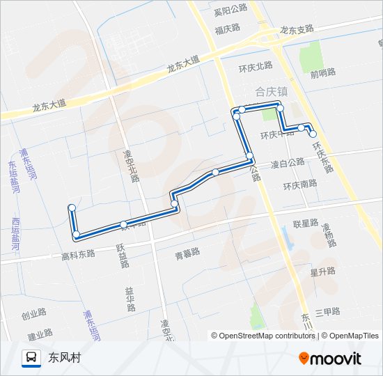 合庆1路 Bus Line Map