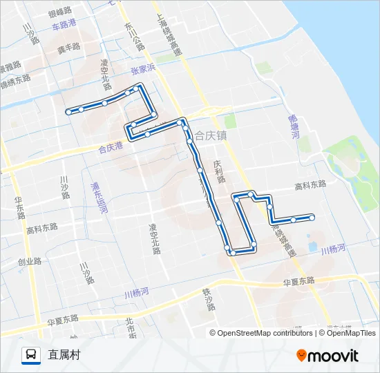 公交合庆2路的线路图