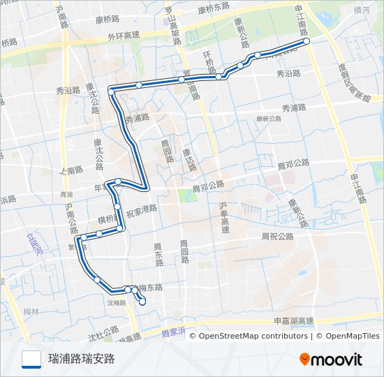 周康2路 bus Line Map