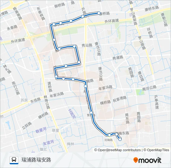 周康3路 Bus Line Map