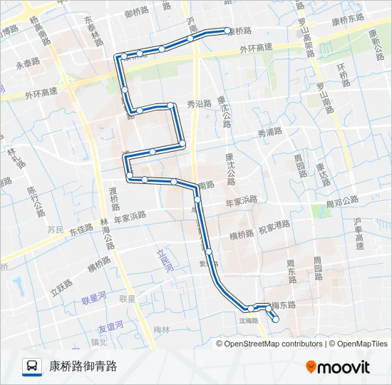 周康3路 Bus Line Map