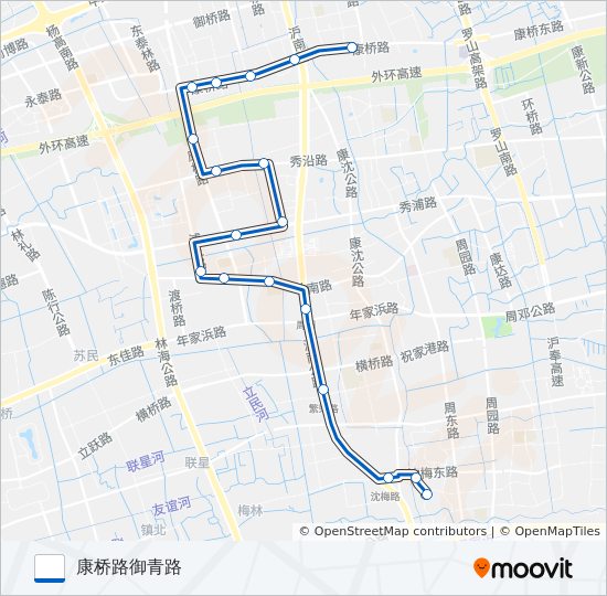 周康3路 bus Line Map