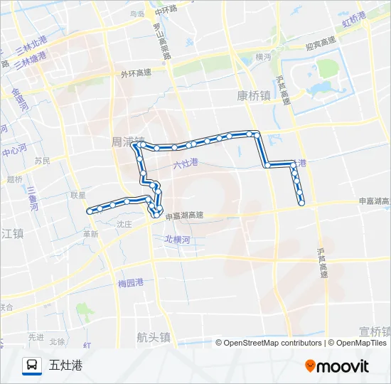 周康4路 Bus Line Map
