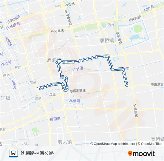 周康4路 Bus Line Map