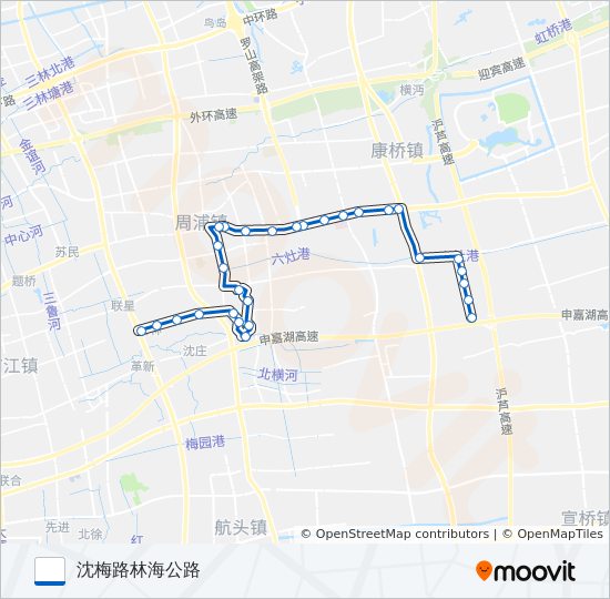 周康4路 bus Line Map