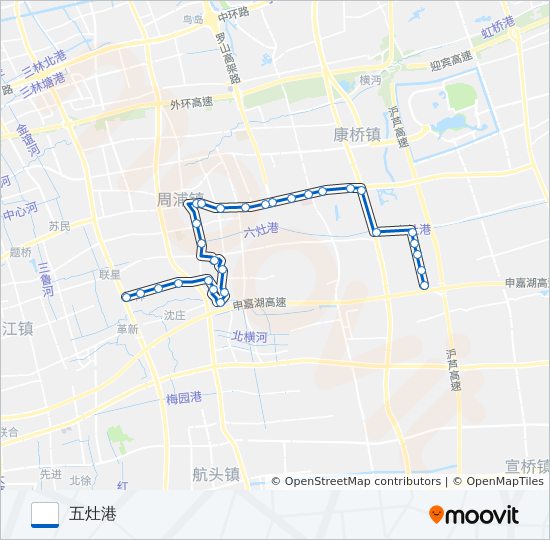 周康4路 bus Line Map