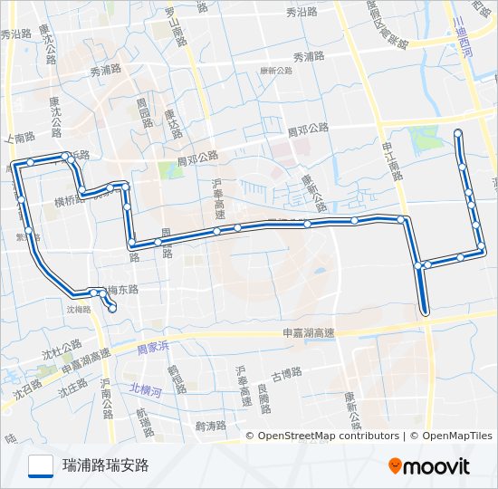 周康5路 bus Line Map