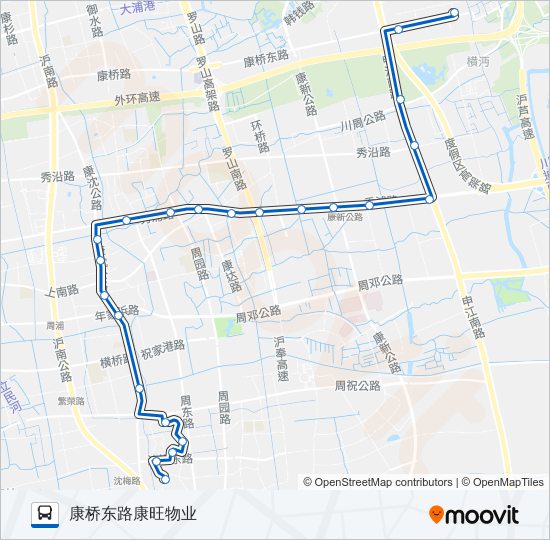 周康6路 bus Line Map