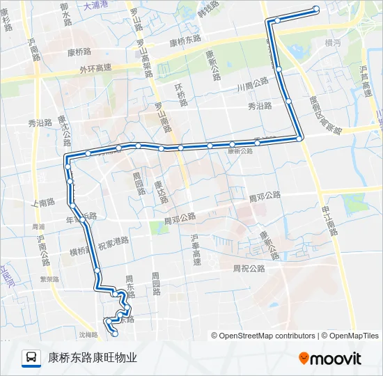 周康6路 Bus Line Map