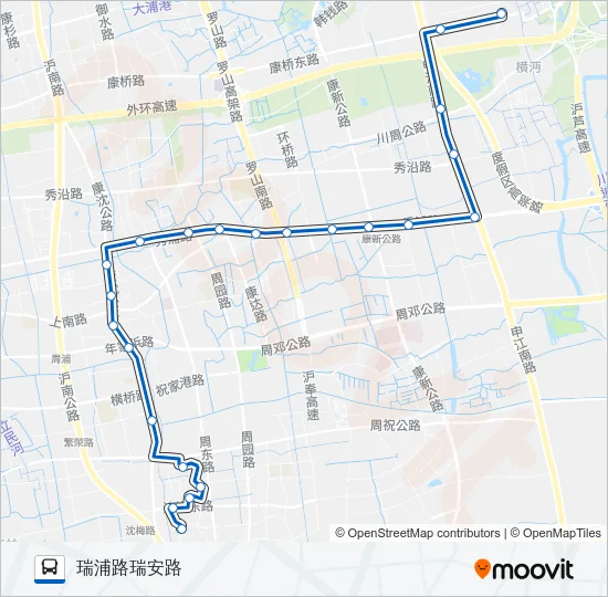 周康6路 Bus Line Map