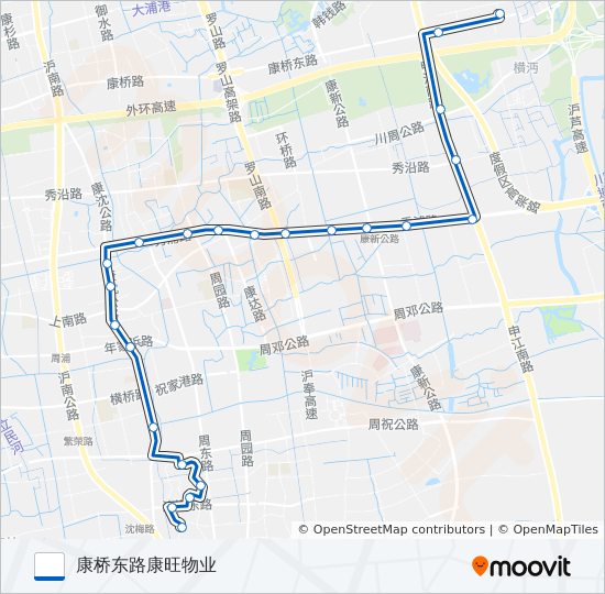 周康6路 bus Line Map