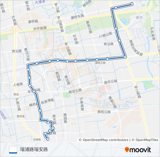 周康6路 bus Line Map