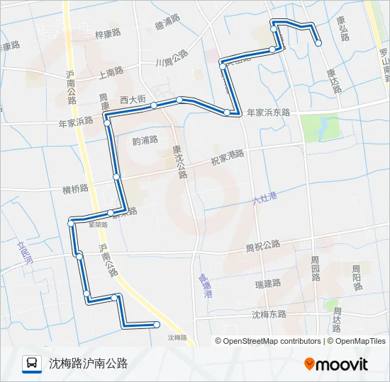 周康8路 Bus Line Map