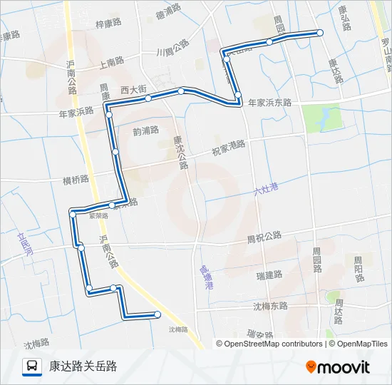周康8路 Bus Line Map
