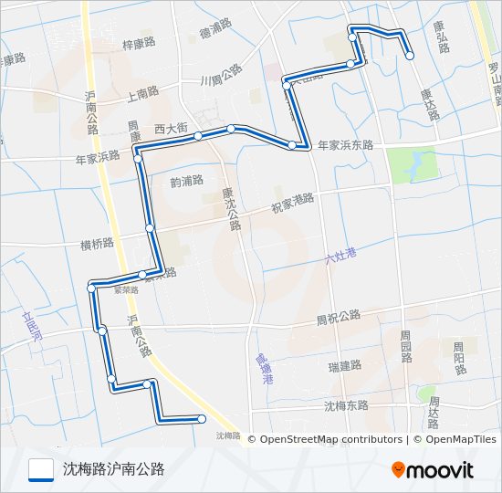 周康8路 bus Line Map