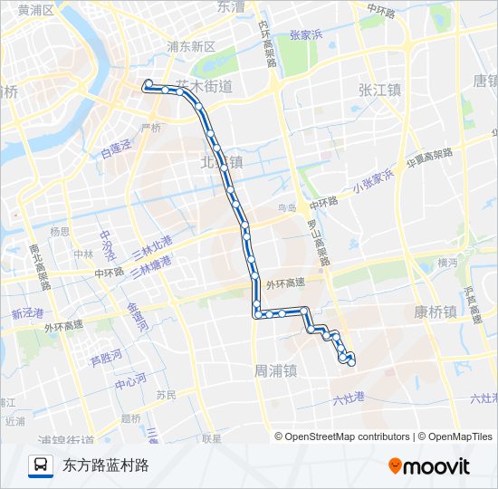 公交周康9路的线路图