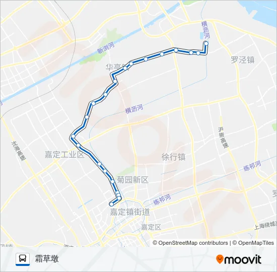 嘉唐华线 Bus Line Map