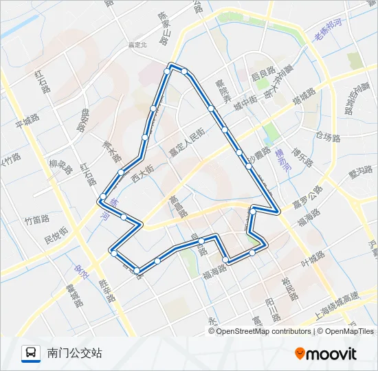 公交嘉定2路的线路图