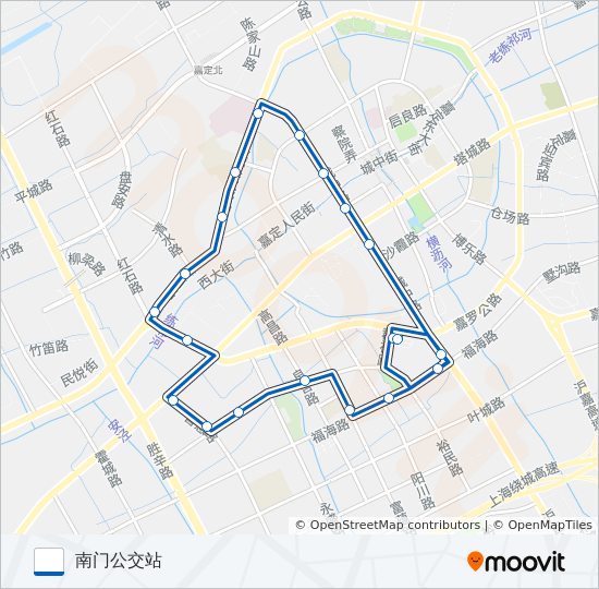 嘉定2路 bus Line Map
