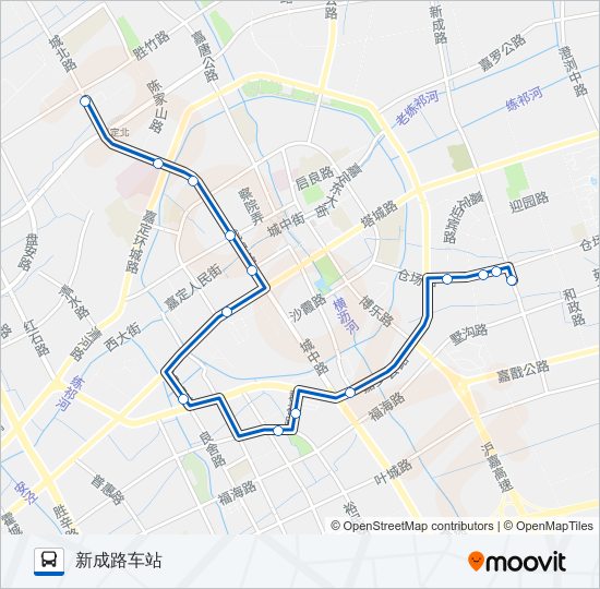 嘉定3路 bus Line Map