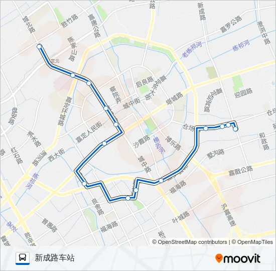 公交嘉定3路的线路图