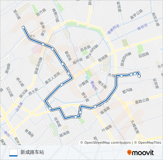 嘉定3路 bus Line Map