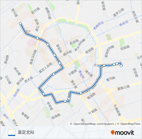 嘉定3路 bus Line Map