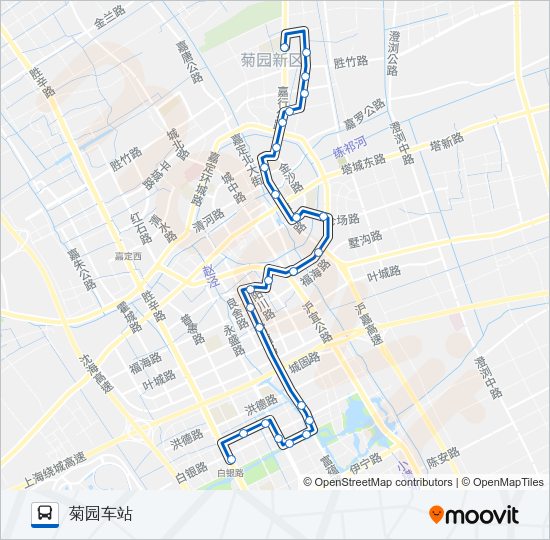 公交嘉定4路的线路图