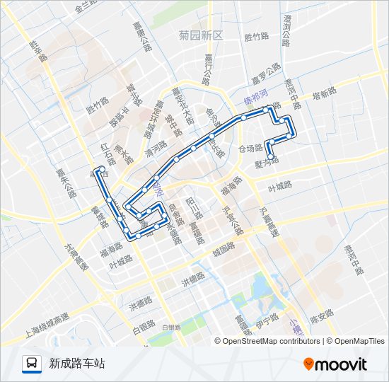 公交嘉定5路的线路图