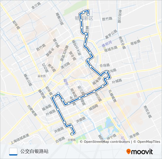 嘉定6路 bus Line Map
