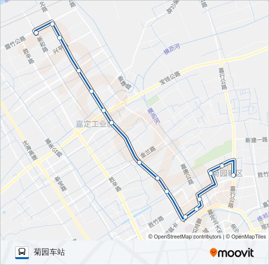 嘉定7路 Bus Line Map