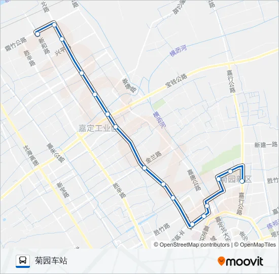 嘉定7路 Bus Line Map