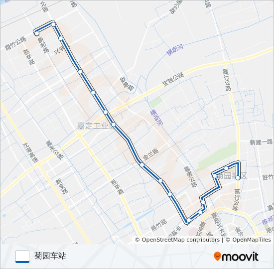 嘉定7路 bus Line Map