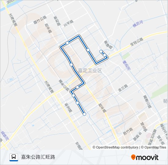 嘉定8路 bus Line Map