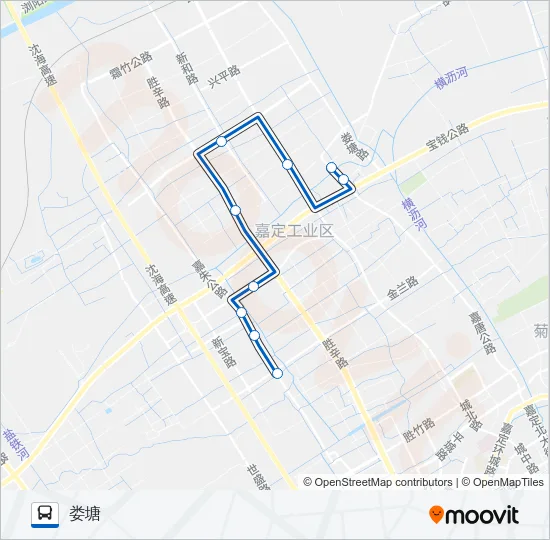 公交嘉定8路的线路图