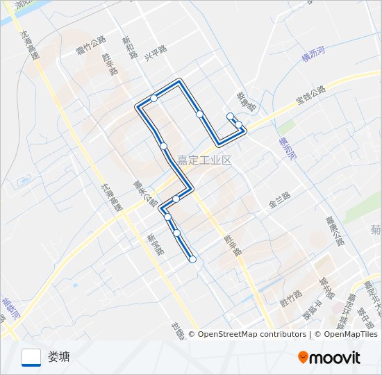 嘉定8路 bus Line Map