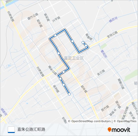 嘉定8路 bus Line Map