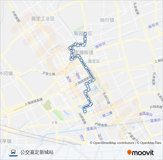 公交嘉定9路的线路图