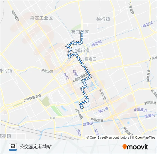 嘉定9路 Bus Line Map
