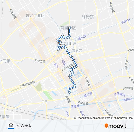 公交嘉定9路的线路图