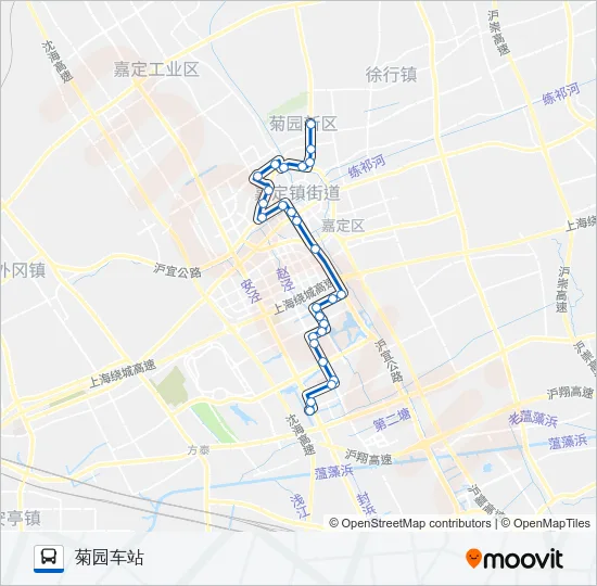 嘉定9路 Bus Line Map