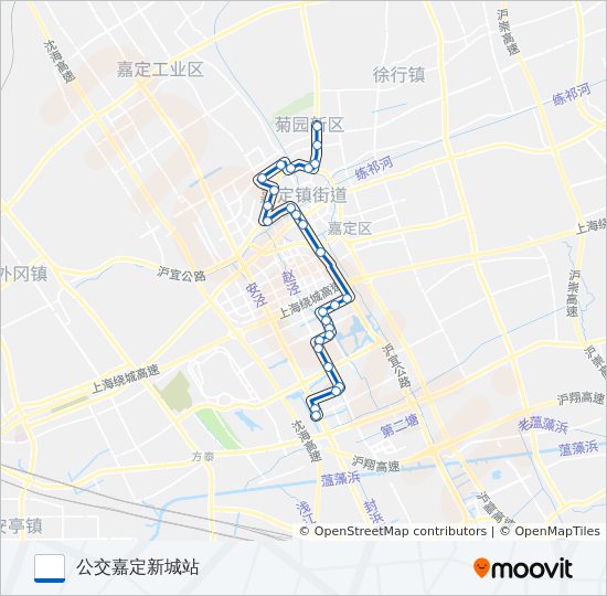 嘉定9路 bus Line Map