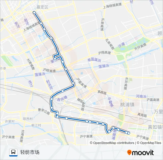 嘉江专线 Bus Line Map