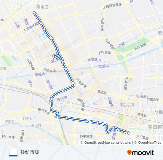 嘉江专线 bus Line Map