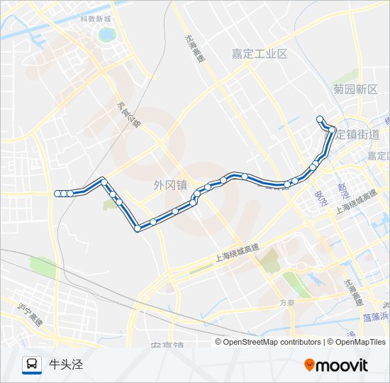 嘉牛专线 Bus Line Map