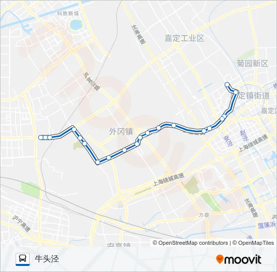 嘉牛专线 Bus Line Map