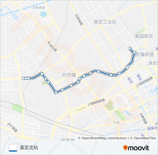 嘉牛专线 bus Line Map